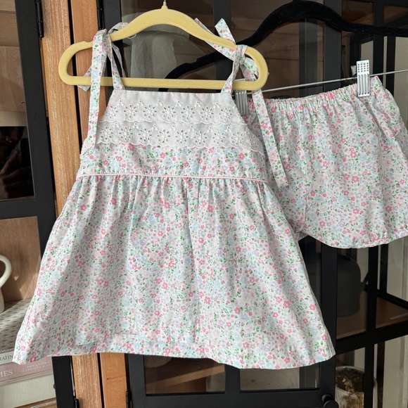 TBBC Idabelle's Bloomer Set Mountain Brook Mini Floral Worth Avenue Eyelet top - Picture 7 of 10